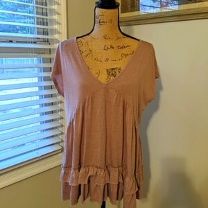 Light pink flowy top